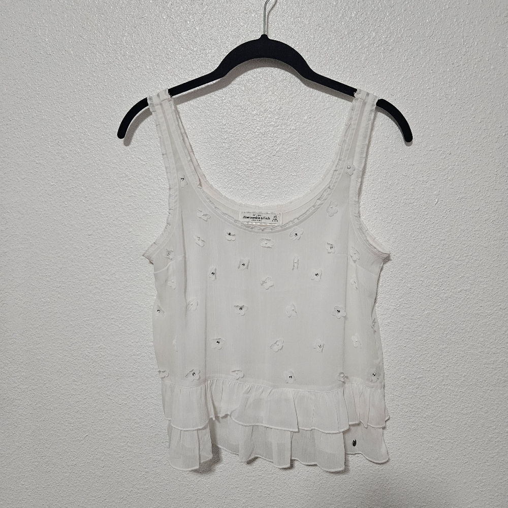 Abercrombie & Fitch sheer floral accents zize xs